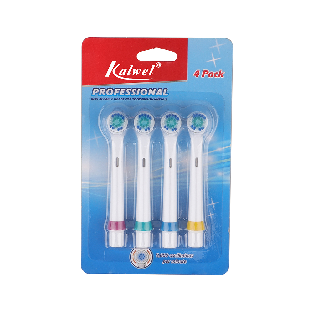 KHET003-S Cepillo de dientes de repuesto profesional Cabeza redonda Cerdas Dupont suaves limpias superiores para adultos