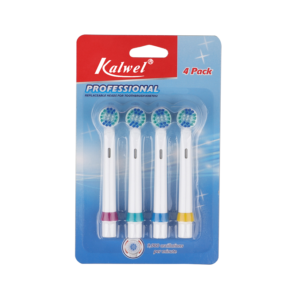 KHET003-S Cepillo de dientes de repuesto profesional Cabeza redonda Cerdas Dupont suaves limpias superiores para adultos