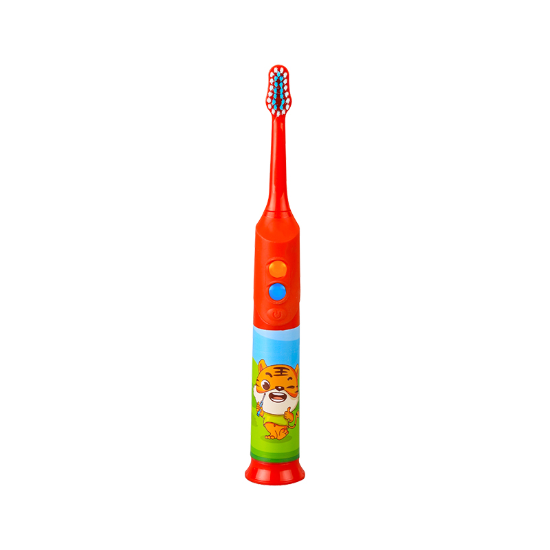 KHET016A Cepillo de dientes eléctrico sónico intermitente con temporizador y luces LED IPX5 Diseño de modelado de dibujos animados a prueba de agua para niños